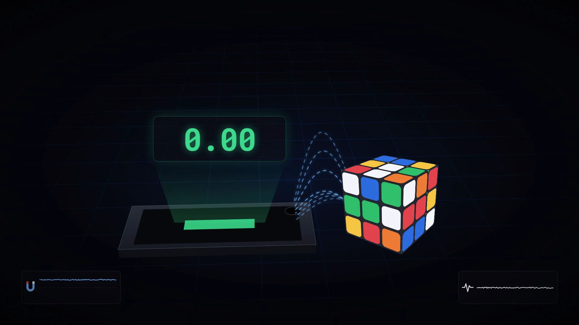 Drop to Stop and Magnet Timer, drawn as an animation